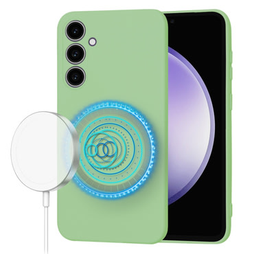 Silikonska maska Techsuit SoftFlex MagSafe za Samsung Galaxy S23 FE - mint