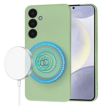 Silikonska maska Techsuit SoftFlex MagSafe za Samsung Galaxy S24 Plus - mint