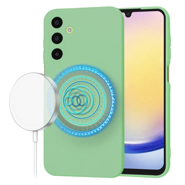 Silikonska maska Techsuit SoftFlex MagSafe za Samsung Galaxy A25 - mint