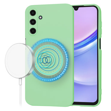 Silikonska maska Techsuit SoftFlex MagSafe za Samsung Galaxy A15 - mint