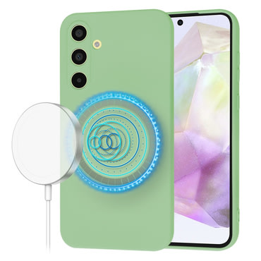 Silikonska maska Techsuit SoftFlex MagSafe za Samsung Galaxy A35 - mint