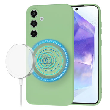 Silikonska maska Techsuit SoftFlex MagSafe za Samsung Galaxy A55 - mint