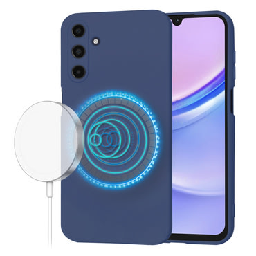 Silikonska maska Techsuit SoftFlex MagSafe za Samsung Galaxy A15 - plava