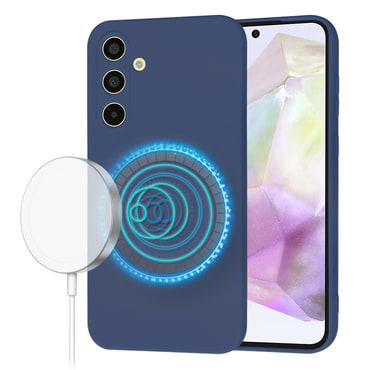 Silikonska maska Techsuit SoftFlex MagSafe za Samsung Galaxy A35 - plava