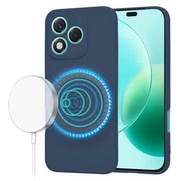 Silikonska maska Techsuit SoftFlex MagSafe za Honor 400 Lite - plava