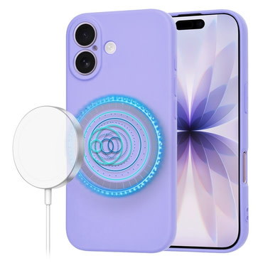 Silikonska maskica Techsuit SoftFlex MagSafe za iPhone 17 - ljubičasta