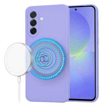 Silikonska maskica Techsuit SoftFlex MagSafe za Samsung Galaxy A36 - ljubičasta