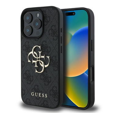 Originalna maska Guess "4G Big Metal Logo" za iPhone 16 Pro - black