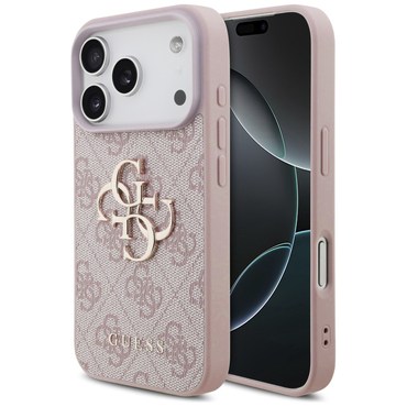 Originalna maska Guess "4G Big Metal Logo" za iPhone 17 Pro - pink