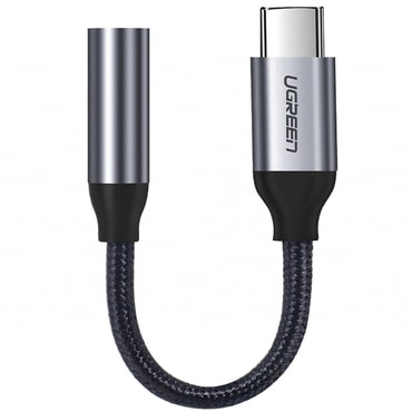 USB-C u ženski audio 3.5 mm adapter Ugreen - sivi