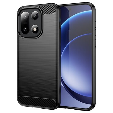 TPU gel maska  "Brushed Carbon" za OnePlus 15 - crna