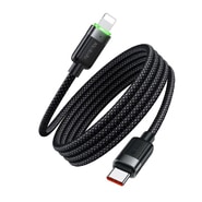 Pleteni kabel za punjenje i prijenos podataka 36W USB-C u Lightning McDodo "CA-2010" s magnetskim namatanjem - 1.2m - crni