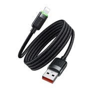 Pleteni kabel za punjenje i prijenos podataka 3A USB-A u Lightning McDodo "CA-6000" s magnetnim zatvaranjem - 1.2m - crni