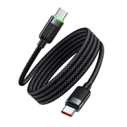 Pleteni kabel za punjenje i prijenos podataka 60W USB-C u USB-C McDodo "CA-2000"  s magnetskim namatanjem - 1.2m - crni