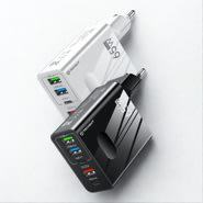 Zidni punjač Techsuit PentaXPower "CHC1" 65W s 5 izlaza (3× USB + 2× USB-C PD) i GaN tehnologijom