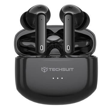 Bežične Bluetooth slušalice Techsuit "Audira Pro CW1" s ANC tehnologijom i upravljanjem na dodir - black