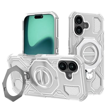Hibridna maska "Carbon Shield Pro" za iPhone 17 - white transparent