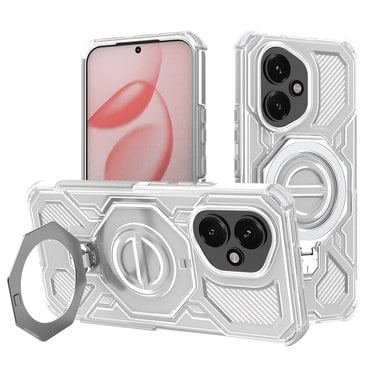 Hibridna maska "Carbon Shield Pro" za Honor 400 - white transparent