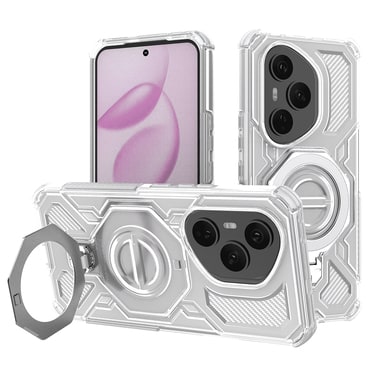 Hibridna maska "Carbon Shield Pro" za Honor 400 Pro - white transparent