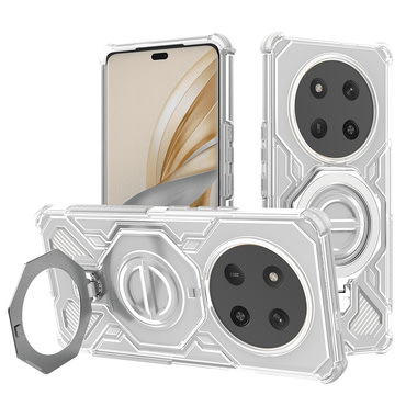 Hibridna maska "Carbon Shield Pro" za Honor Magic7 Lite / X9c - white transparent