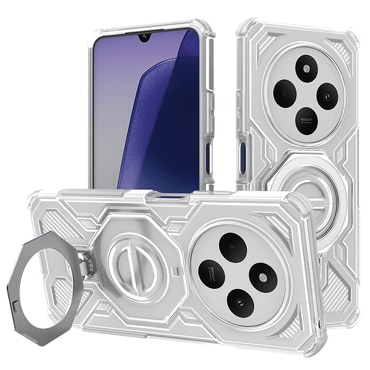 Hibridna maska "Carbon Shield Pro" za Xiaomi Redmi 14C / Poco C75 - white transparent