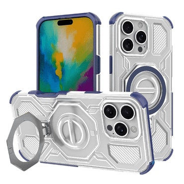 Hibridna maska "Carbon Shield Pro" za iPhone 16 Pro Max - blue transparent