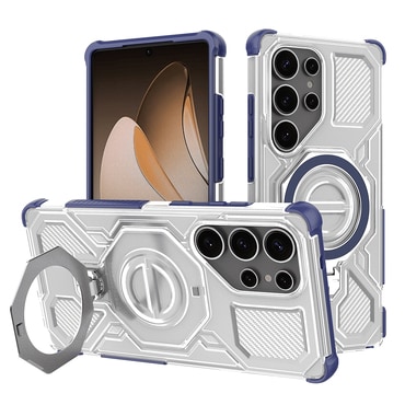 Hibridna maska "Carbon Shield Pro" za Samsung Galaxy S25 Ultra - blue transparent