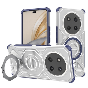 Hibridna maska "Carbon Shield Pro" za Honor Magic7 Lite / X9c - blue transparent