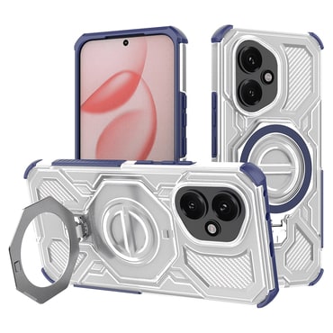 Hibridna maska "Carbon Shield Pro" za Honor 400 - blue transparent