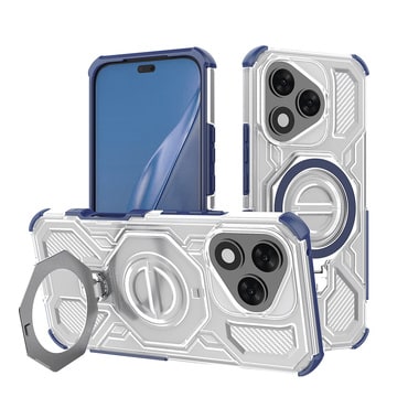 Hibridna maska "Carbon Shield Pro" za Honor 400 Lite - blue transparent