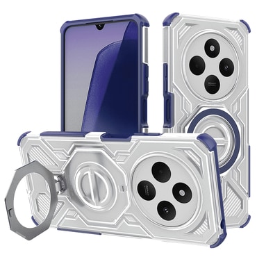 Hibridna maska "Carbon Shield Pro" za Xiaomi Redmi 14C / Poco C75 - blue transparent