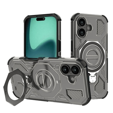 Hibridna maska "Carbon Shield Pro" za iPhone 16 - smoke black