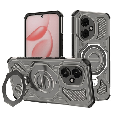 Hibridna maska "Carbon Shield Pro" za Honor 400 - smoke black