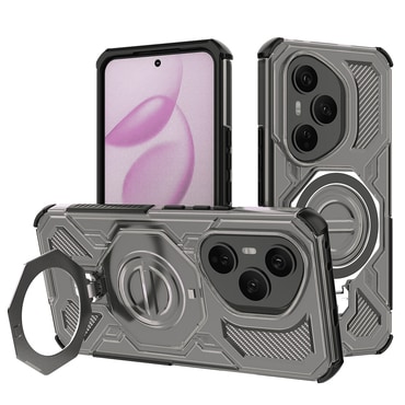 Hibridna maska "Carbon Shield Pro" za Honor 400 Pro - smoke black