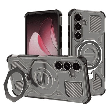 Hibridna maska "Carbon Shield Pro" za Samsung Galaxy S25 Plus - smoke black