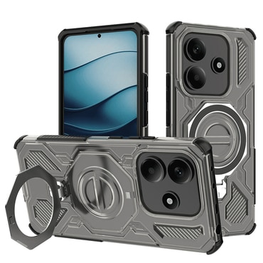 Hibridna maska "Carbon Shield Pro" za Xiaomi Redmi Note 14 5G - smoke black