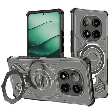 Hibridna maska "Carbon Shield Pro" za Xiaomi Redmi Note 14 Pro 5G / Poco X7 - smoke black