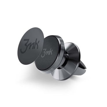 Magnetni aluminijski držač za ventilacijski utor 3mk "Holder Power" - crni