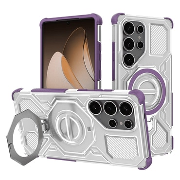 Hibridna maska "Carbon Shield Pro" za Samsung Galaxy S25 Ultra - purple transparent