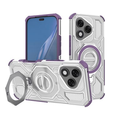 Hibridna maska "Carbon Shield Pro" za Honor 400 Lite - purple transparent