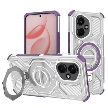 Hibridna maska "Carbon Shield Pro" za Honor 400 - purple transparent