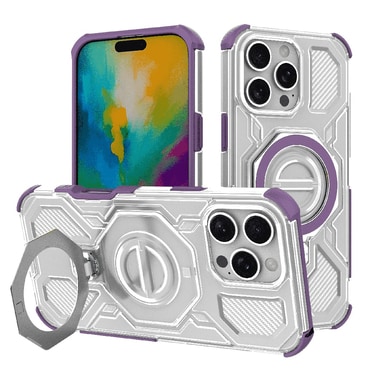 Hibridna maska "Carbon Shield Pro" za iPhone 16 Pro - purple transparent