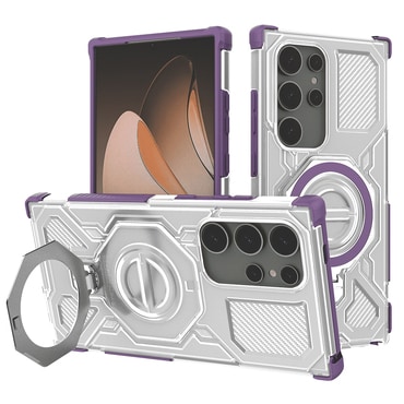 Hibridna maska "Carbon Shield Pro" za Samsung Galaxy S24 Ultra - purple transparent