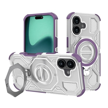 Hibridna maska "Carbon Shield Pro" za iPhone 17 - purple transparent