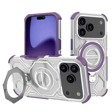 Hibridna maska "Carbon Shield Pro" za iPhone 17 Pro - purple transparent