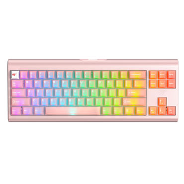 Mehanička  gaming tipkovnica Havit "KB896L" s RGB osvjetljenjem - pink