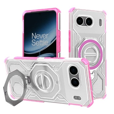 Hibridna maska "Carbon Shield Pro" za OnePlus Nord 4 - pink transparent