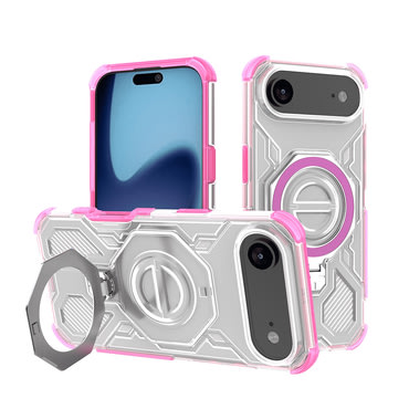 Hibridna maska "Carbon Shield Pro" za iPhone Air - pink transparent