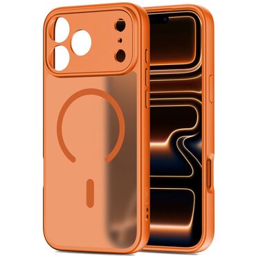 Silikonska maska Tech-Protect "BasicMag za iPhone 17 Pro Max - matte cosmic orange
