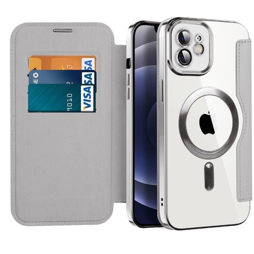 Torbica "SmartMag Book" s MagSafe tehnologijom i RFID novčanikom za iPhone 12- gray